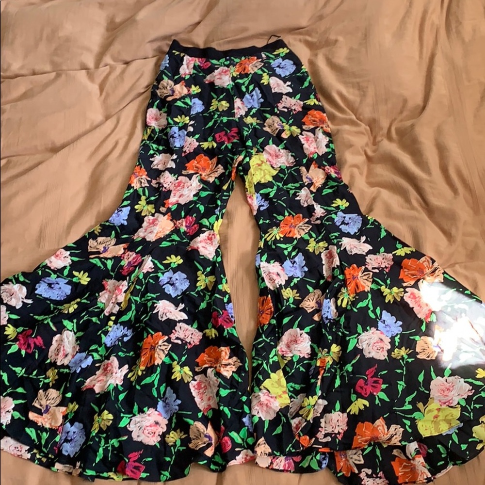 Alice McCall extreme bell floral pants